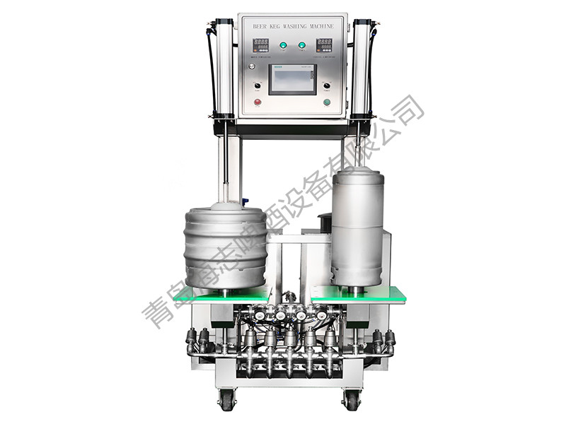 Double Stations Beer Keg Washing Machine